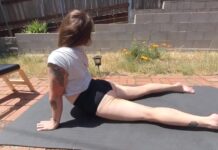 Outdoor Yoga Striptease
